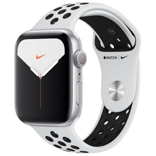 Apple Watch Series Nike 5 GPS 44mm Silver Aluminum Case Pure Plat/Blk Sp Band (MX3V2) б/в